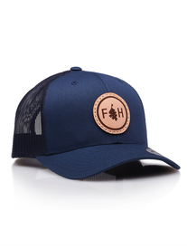 Folded Hills Snapback Hat (Blue/Blue)