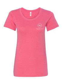 Women's Short Sleeve Crew Neck Tee - Pink