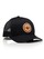 Folded Hills Snapback Hat (Black/Black) - View 1