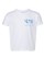 Toddler's Short Sleeve Tee - White & Blue - View 1