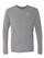 Adult Long Sleeve Tee Shirt - Light Gray - View 1