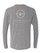 Adult Long Sleeve Tee Shirt - Light Gray - View 2