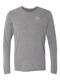 Adult Long Sleeve Tee Shirt - Light Gray