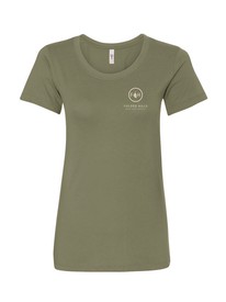 Women's Short Sleeve Crew Neck Tee - Military Green